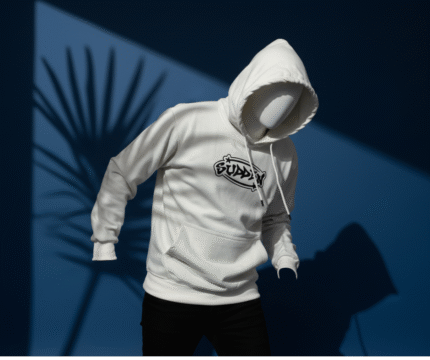 هودي لقيا مطبوع ابيض